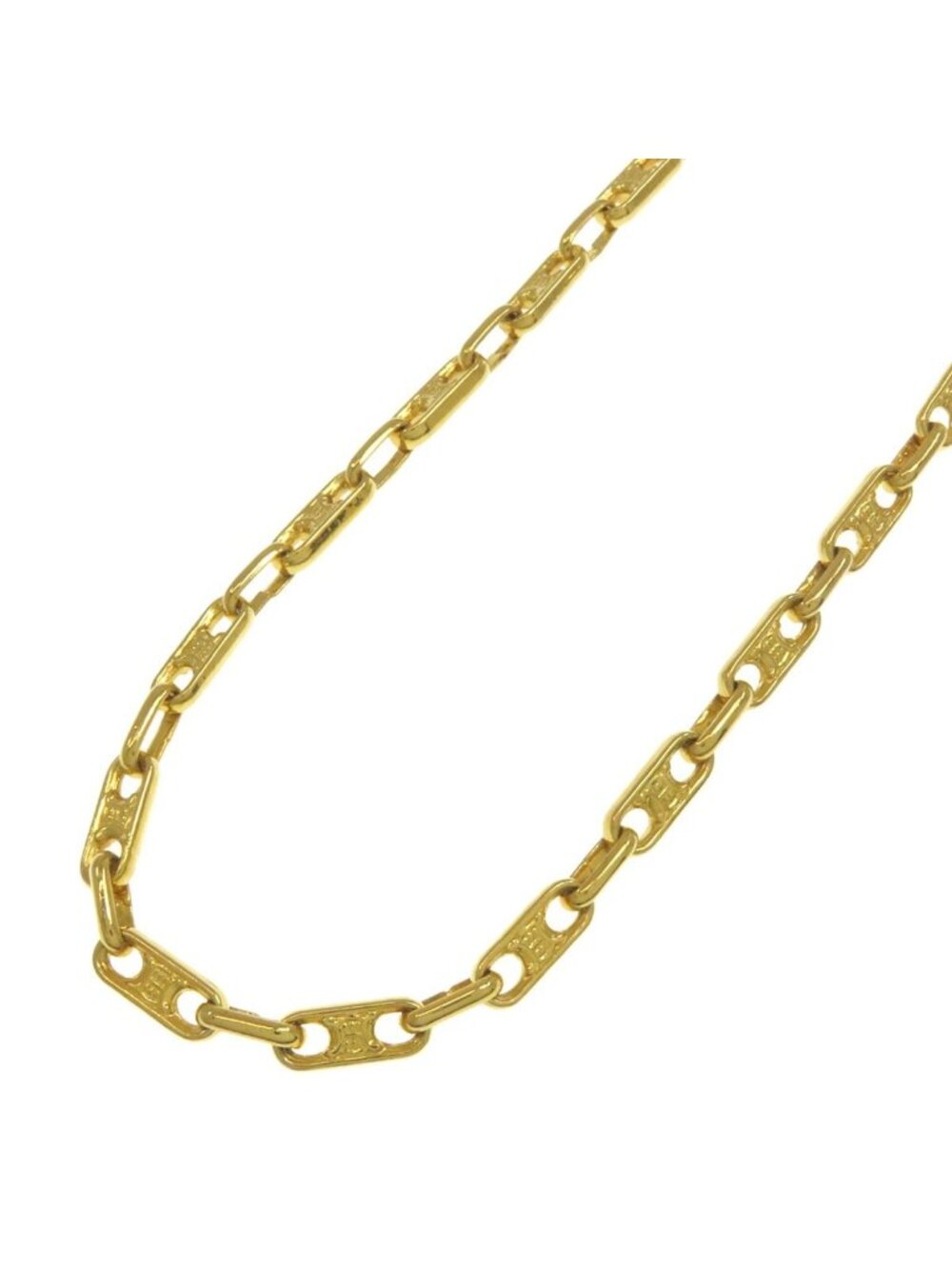 Celine Triomphe Chain Necklace Metal